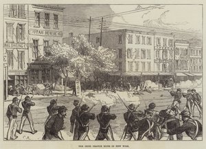 I Disordini degli Arancioni Irlandesi a New York da Sir John Charles Robinson